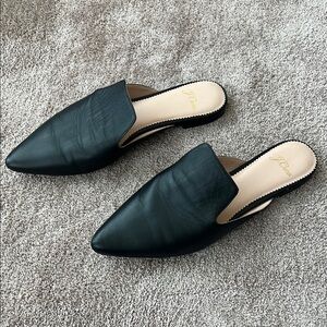 J. Crew Black Mules Sleek Minimalist Design
